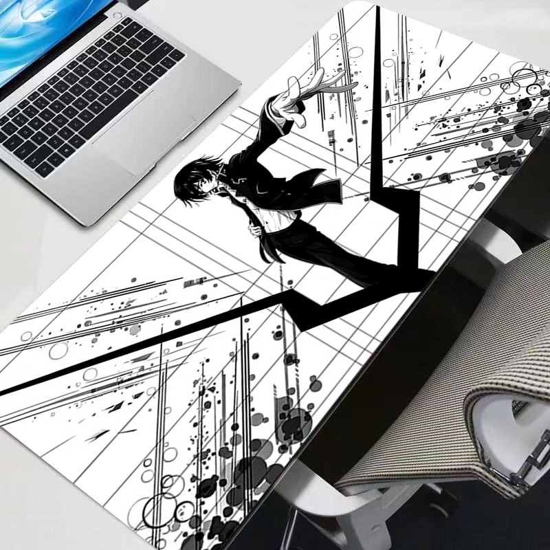 Gaming Laptop Essential Accessories - Alfombrilla de ratón blanca de anime,