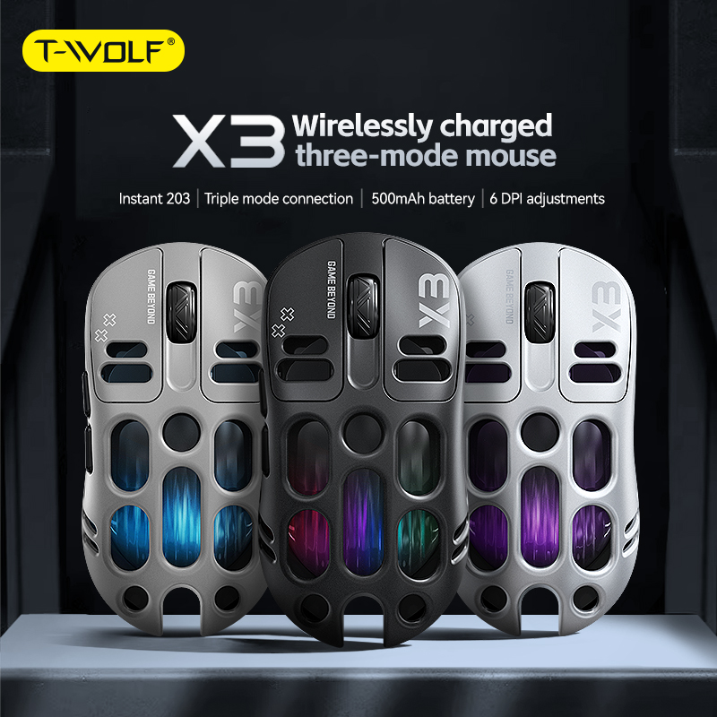 Gaming Accessories To Sell - Ratón para Juegos T-WOLF X3 Tri-Modo,
