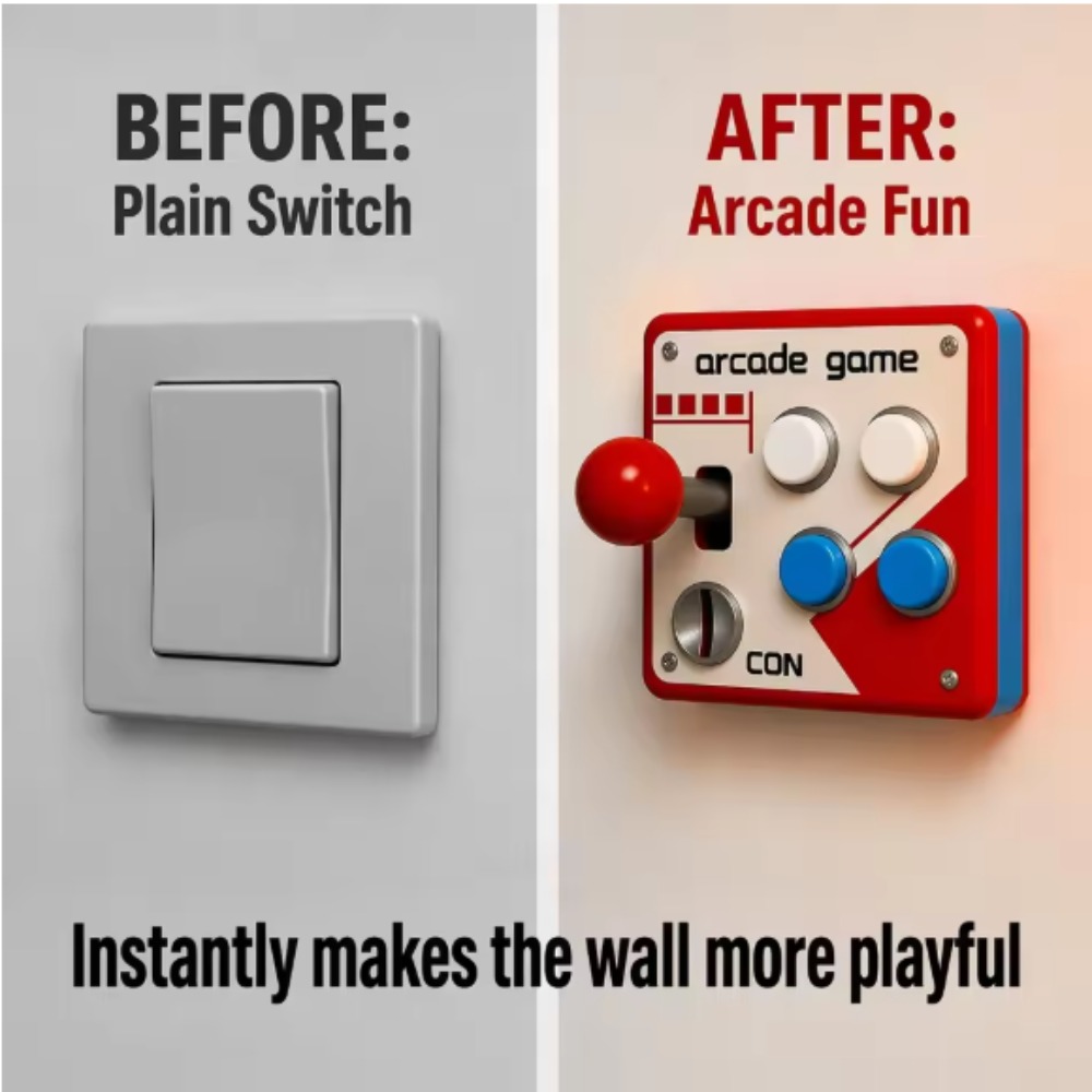 Gaming Accessories Bedroom - Cubierta de Joystick Retro para Arcade,