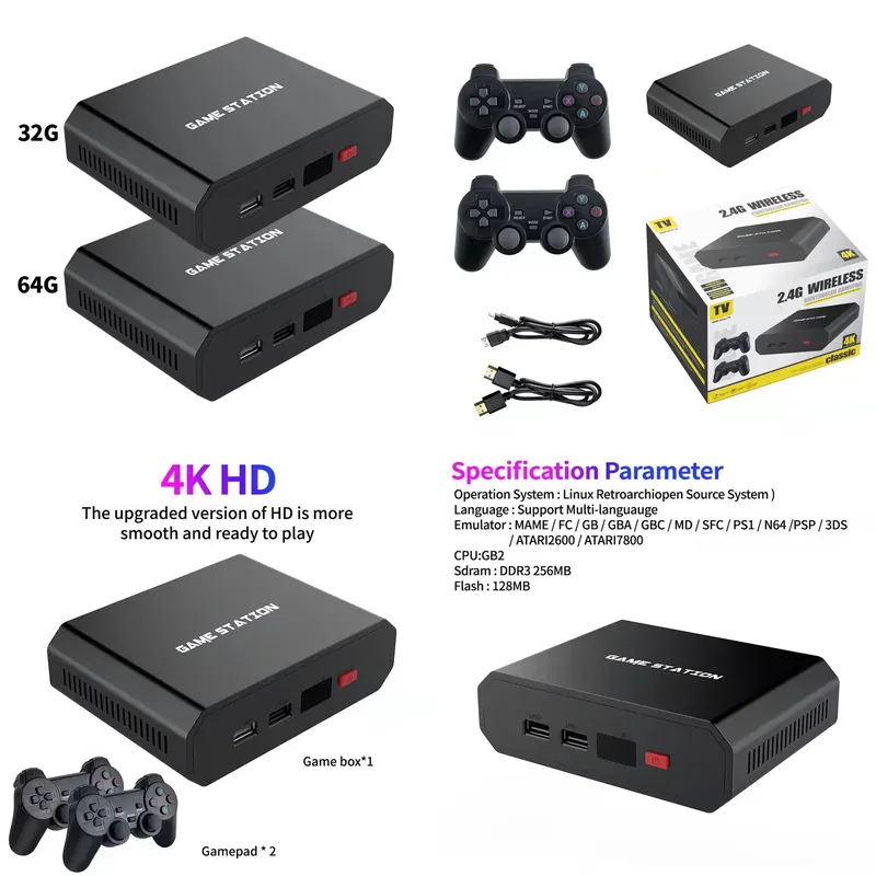 Gaming Accessories Controller - Consola de Videojuegos HD M8plus, Caja