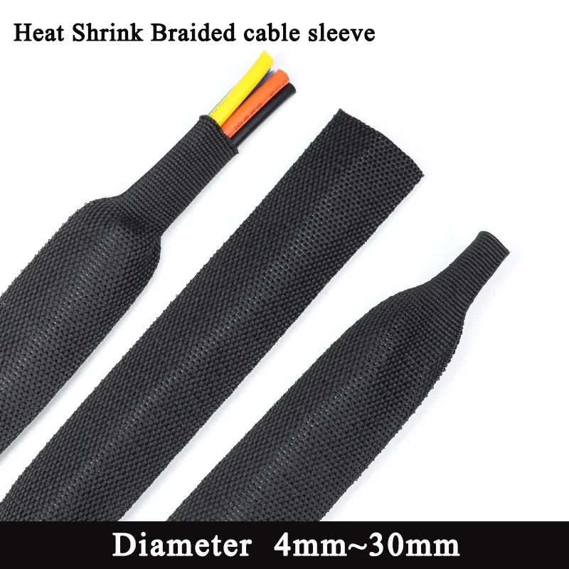 Cable Sleeve Braided - Manga de Cable trenzado termorretráctil, tubo