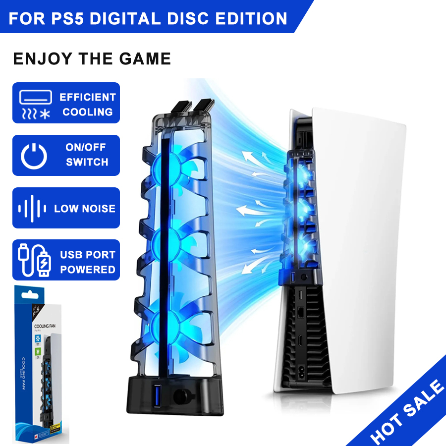 Gaming Accessories Playstation - Ventilador de Refrigeración con Luz LED