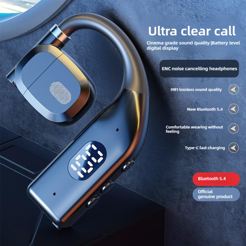 Gaming Headphone Accessories - Auriculares Inalámbricos Bluetooth 5.4 con Gancho