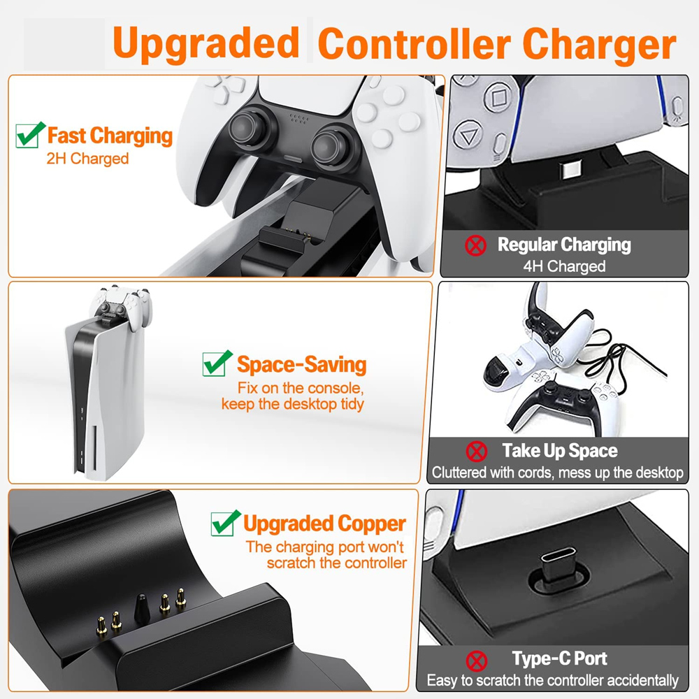 Cargador para mando de PS5, ba - Gaming Accessories Playstation reseña y precio