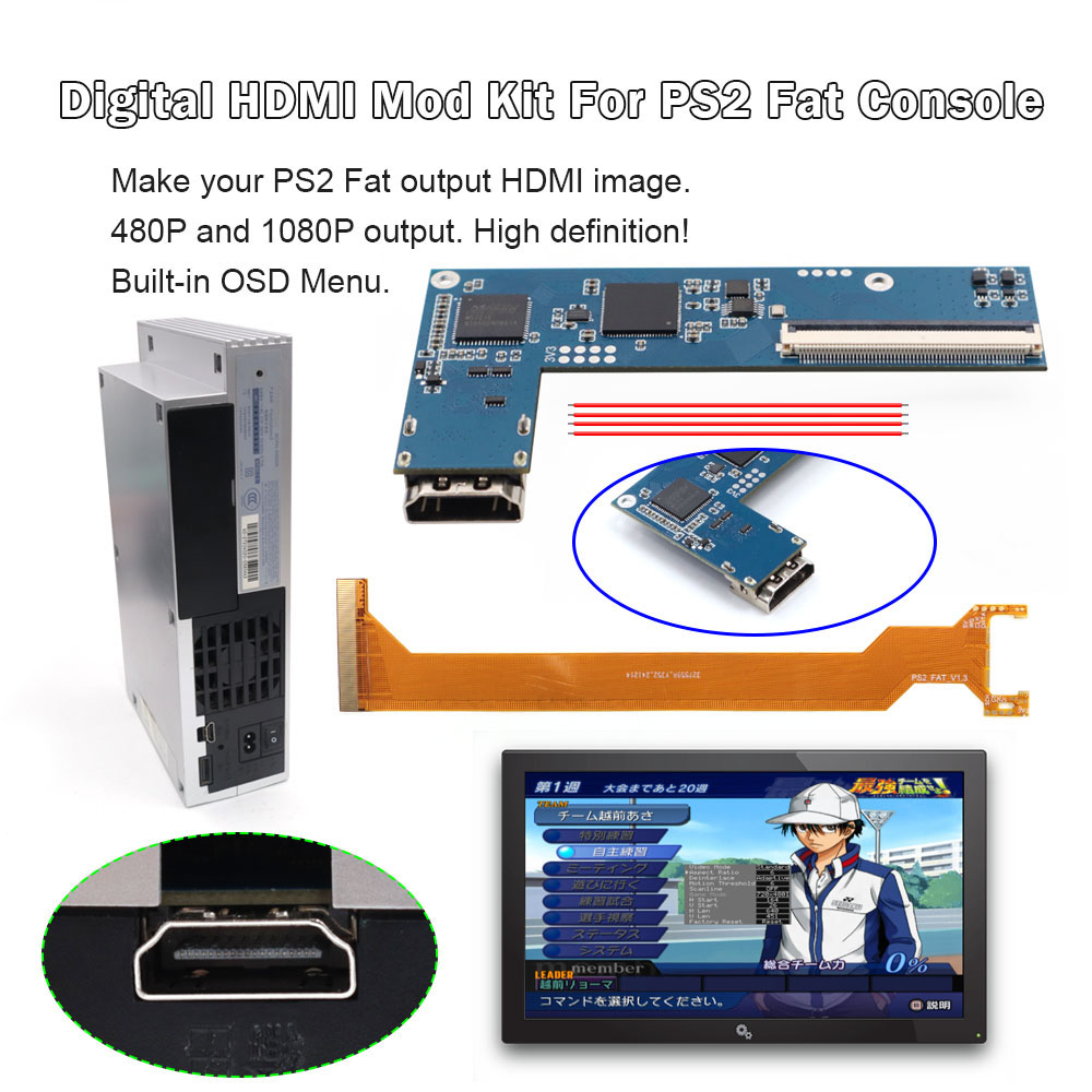 Hispeedido Kit de Módulo HDMI  - Gaming Accessories Console reseña y precio