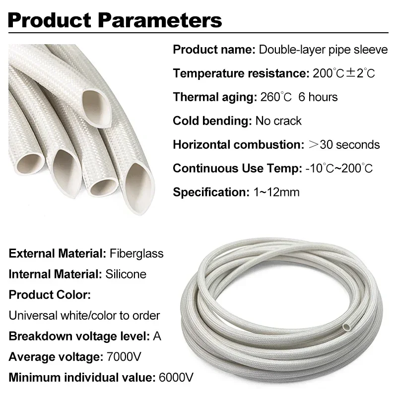 7000V 200 grados ID de alta te - Cable Sleeve Braided reseña y precio