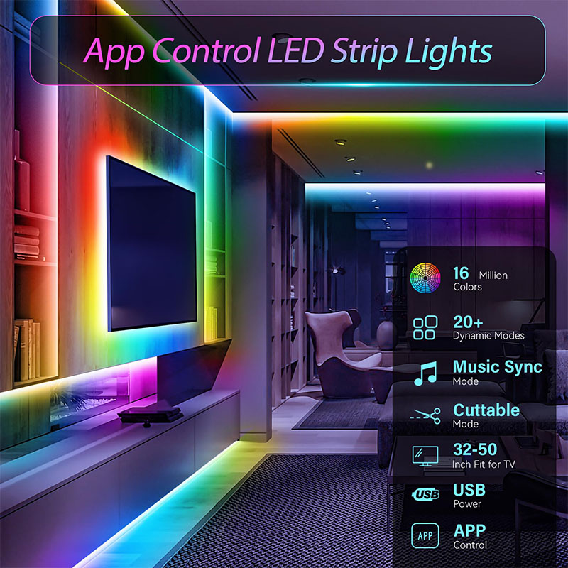 Tira de Luces LED RGB USB SMD3 - Gaming Accessories Bedroom reseña y precio