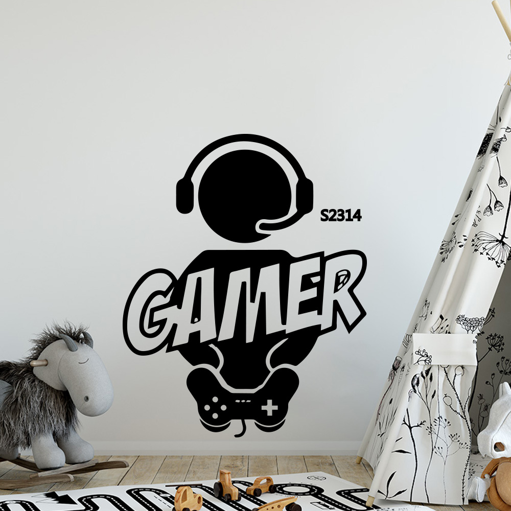 Calcomanía artística de pared  - Gaming Accessories Bedroom reseña y precio
