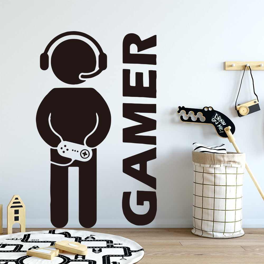 Calcomanía artística de pared  - Gaming Accessories Bedroom reseña y precio